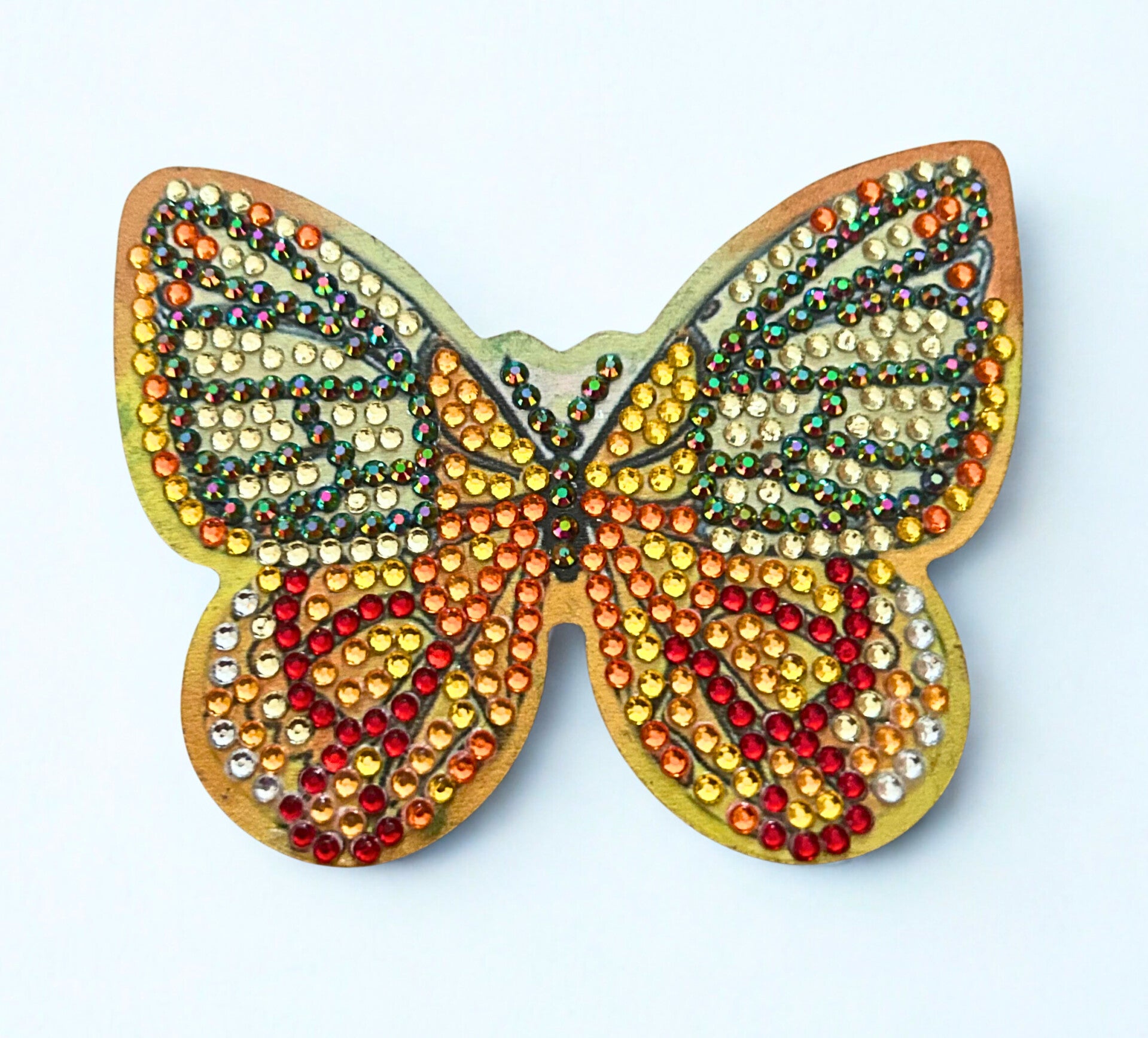 Diamond-painted Butterfly coaster