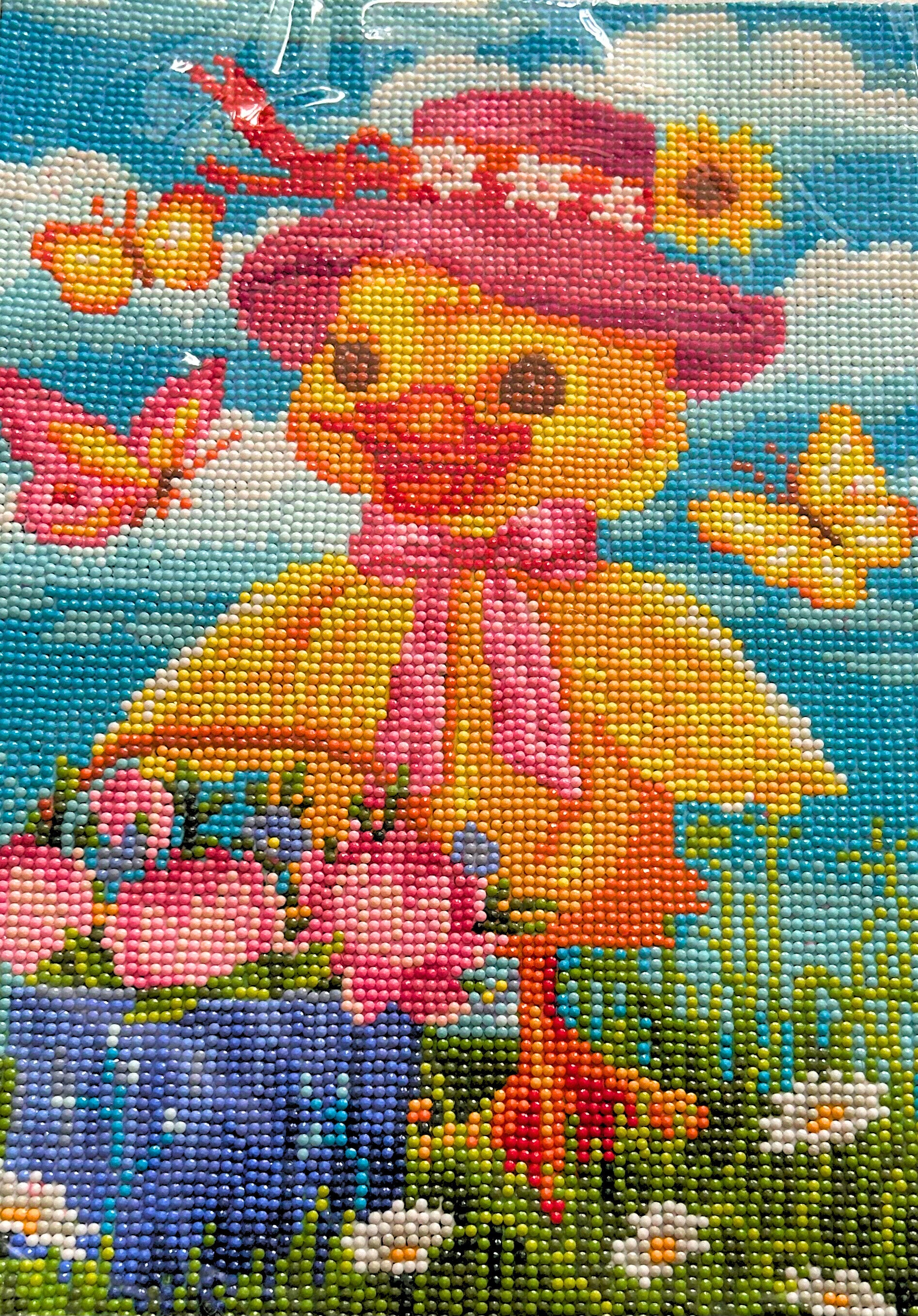 Cute Chick in a meadow