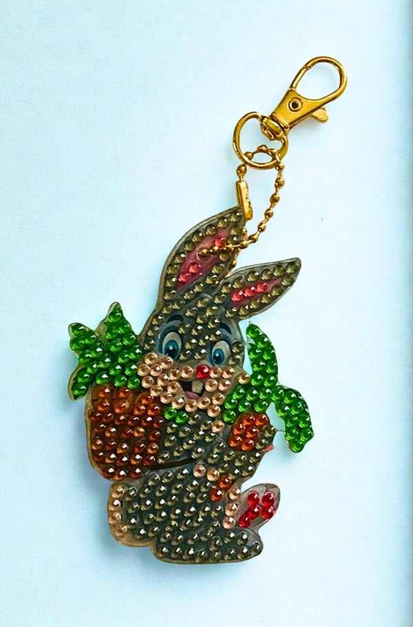 Bunny with an Easter egg keyring