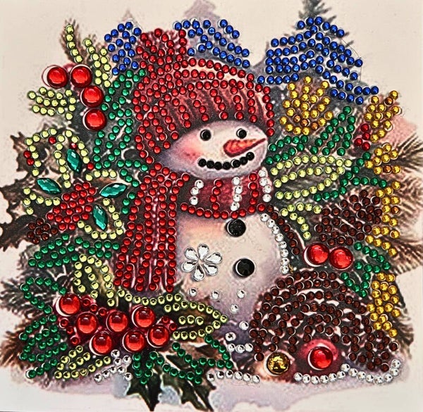 Christmas snowman card