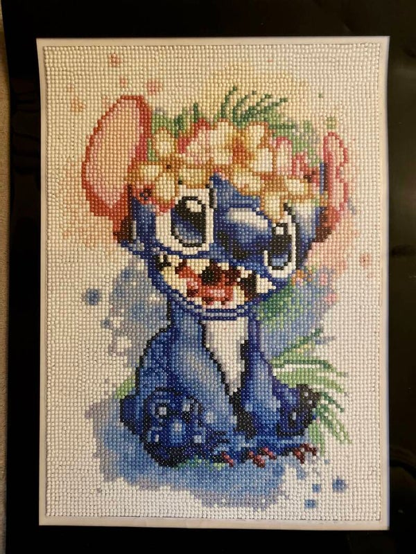 Diamond-painted Stitch with flower headband