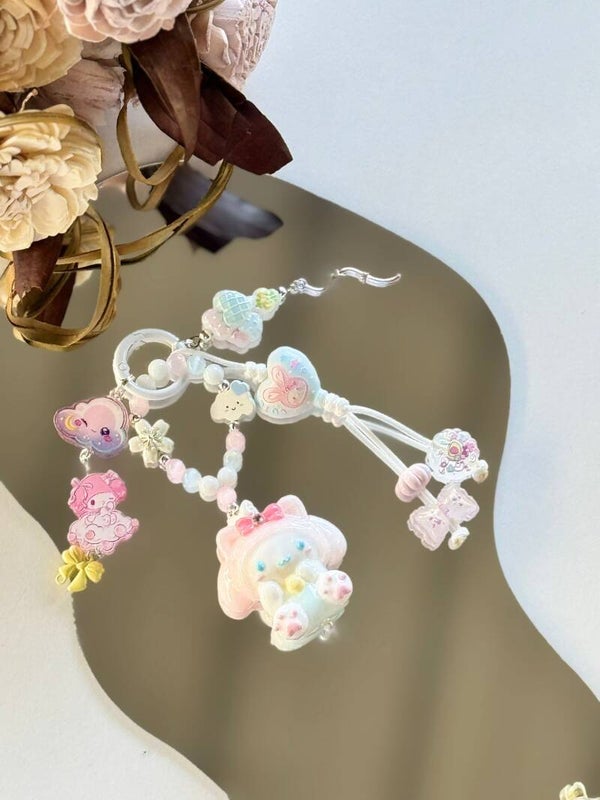 Melody hand painted charm