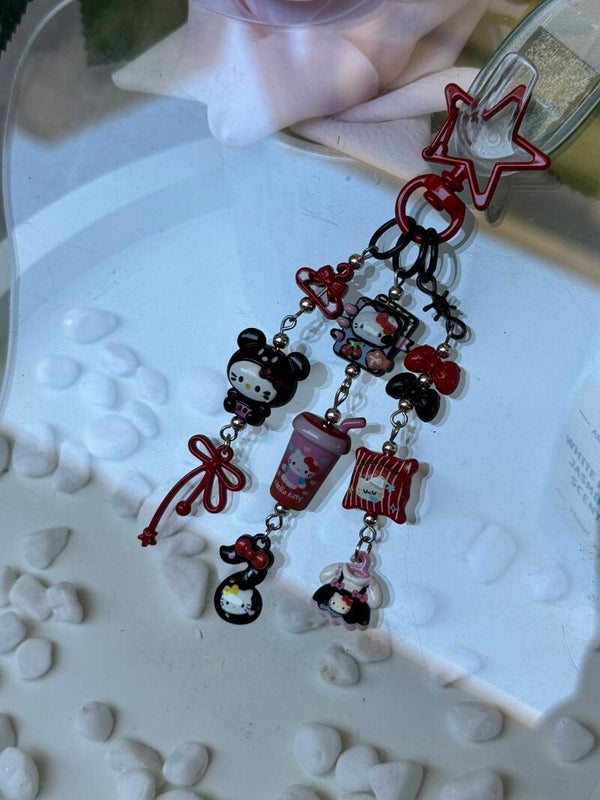 Metal Kitty Keychain