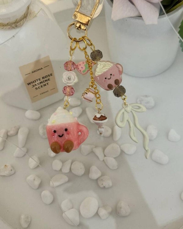 Pink Milkshake Charm