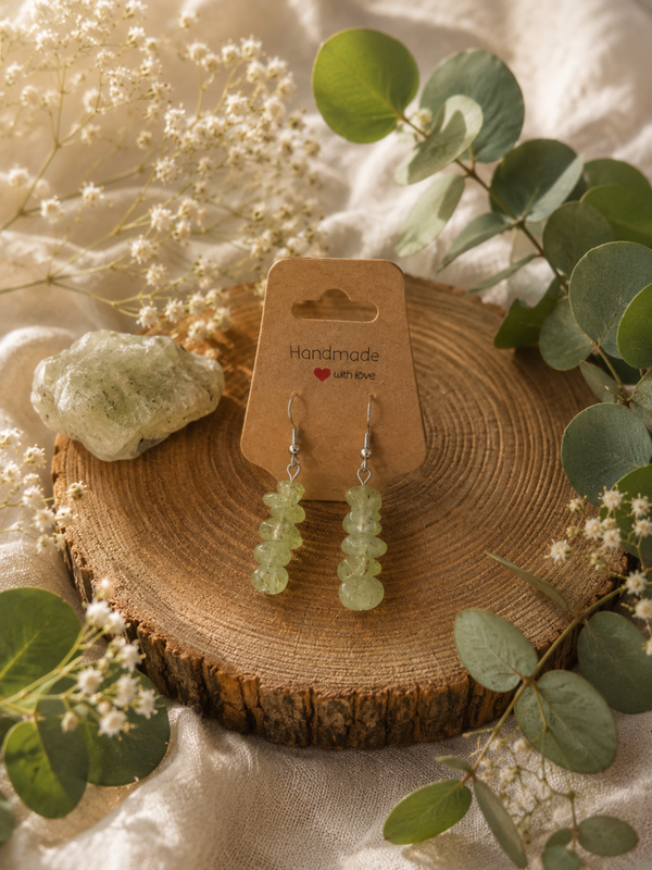 Oorbellen Chipped Hangers Prehniet
