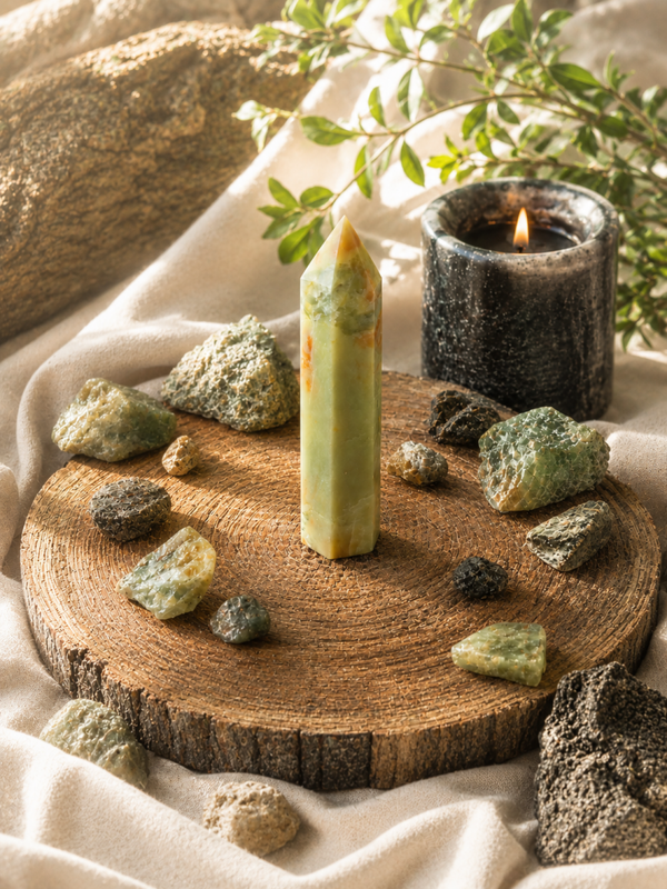 Groene Onyx 6-hoek