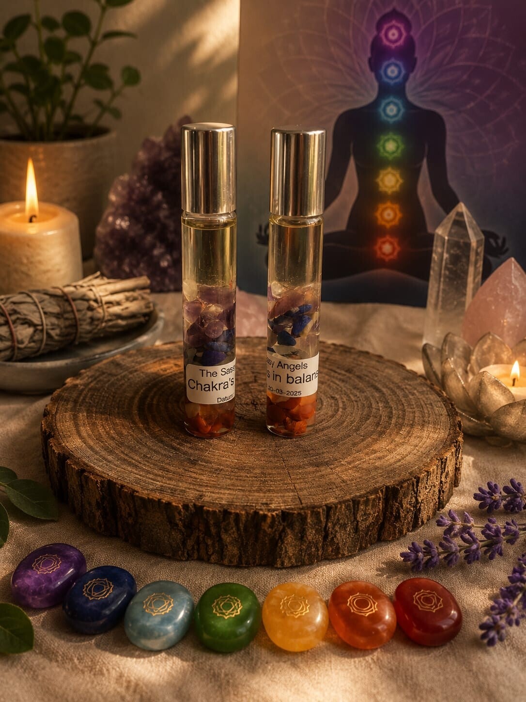 Roller Chakra's in Balans Home-Made