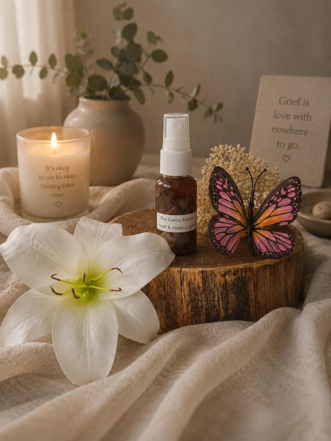 The Sassy Angels: Grief & Healing Spray