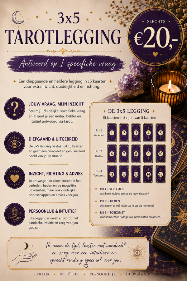 Grote 3x5 Tarotlegging