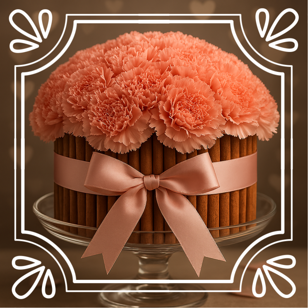 Romantische bloemen 'taart'