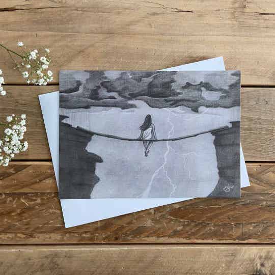 Kaart 'Alleen op de tak'