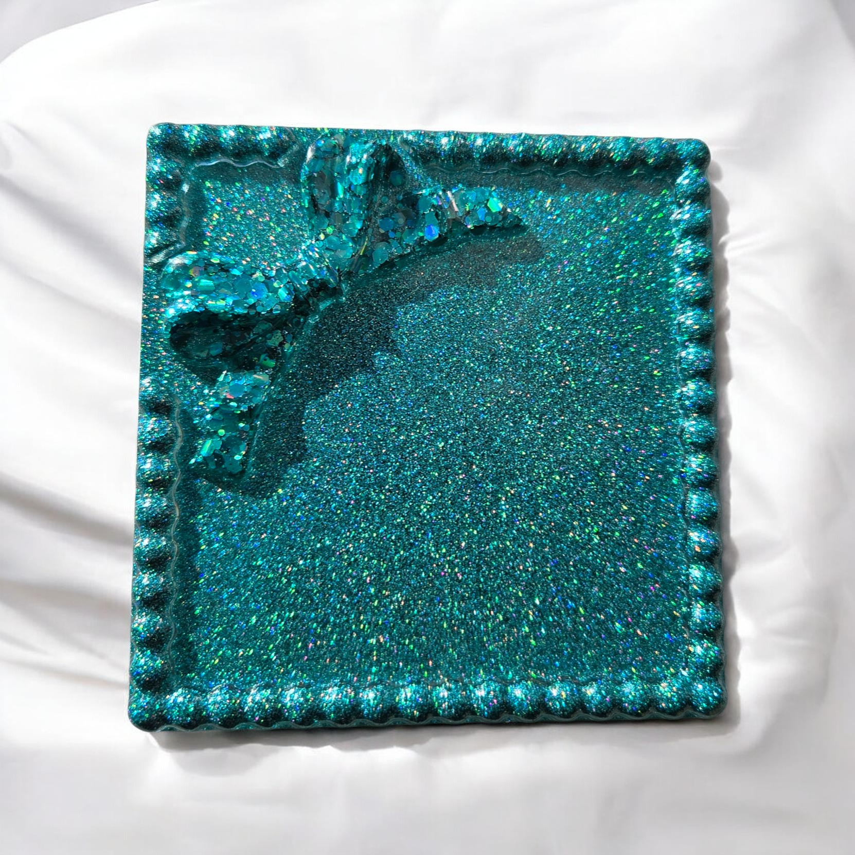 Epoxy onderzetter strik vierkant