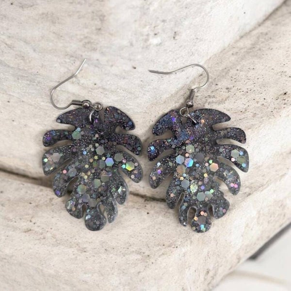 Epoxy oorbellen blaadjes