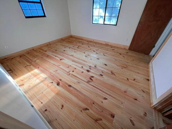1x8x12 Mill Run (Character Grade) Heart Pine 50% plus