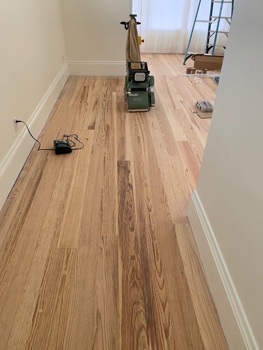 New Heart Pine compared to antique reclaimed heart pine