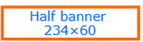 Half Banner Ad — 234 × 60