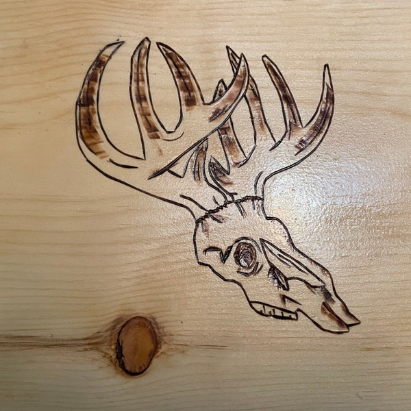 Deer Skull Cutting Board