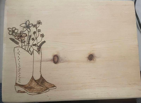 Cowgirl Boots with Flowers