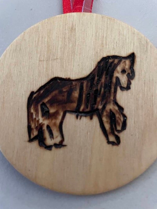 Friesian Horse Ornament