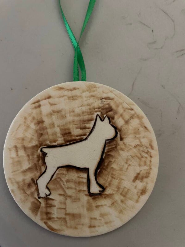 Boxer Ornament (outline)