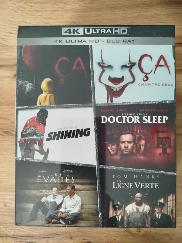 Stephen King : Coffret 6 Films 4K Ultra HD + Blu-Ray neuf