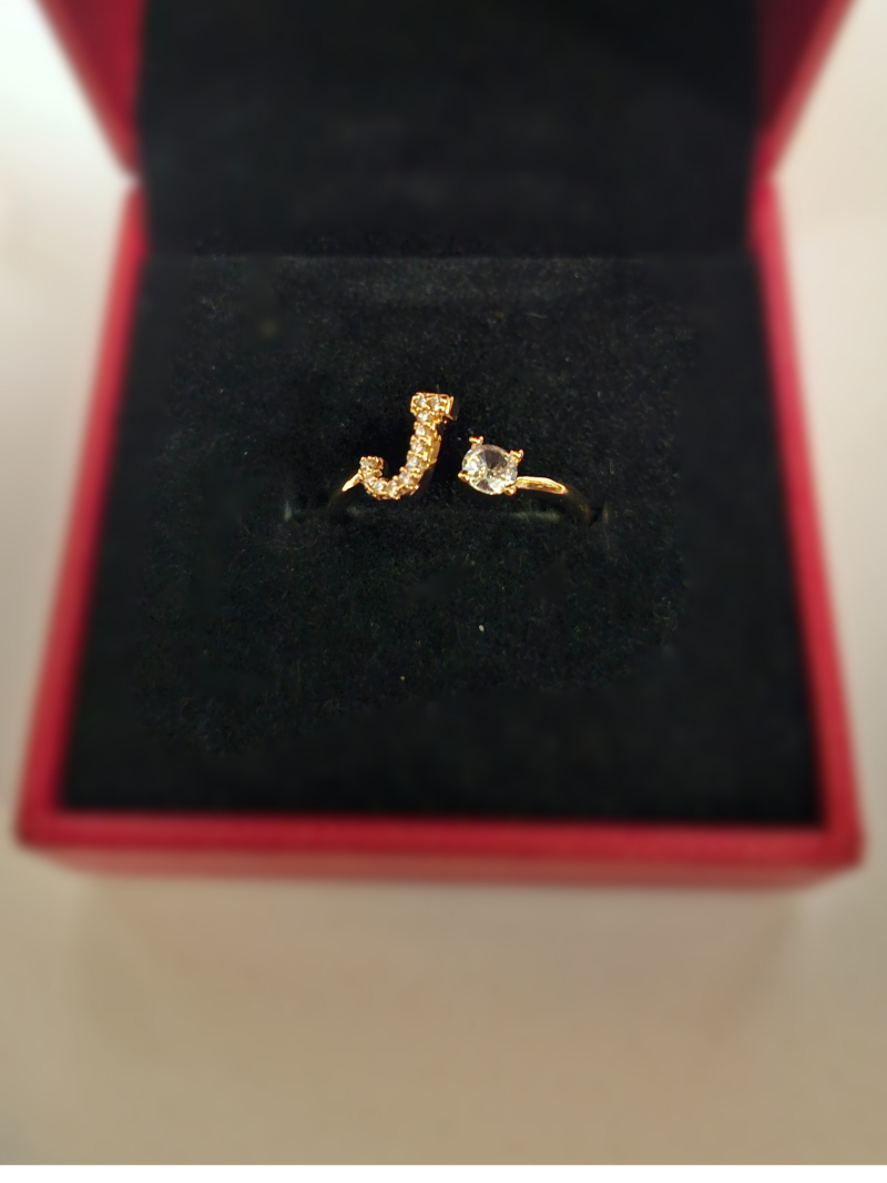 J letter ring