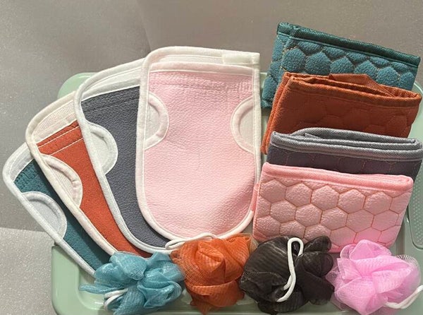 3pcs exfoliating body scrub set