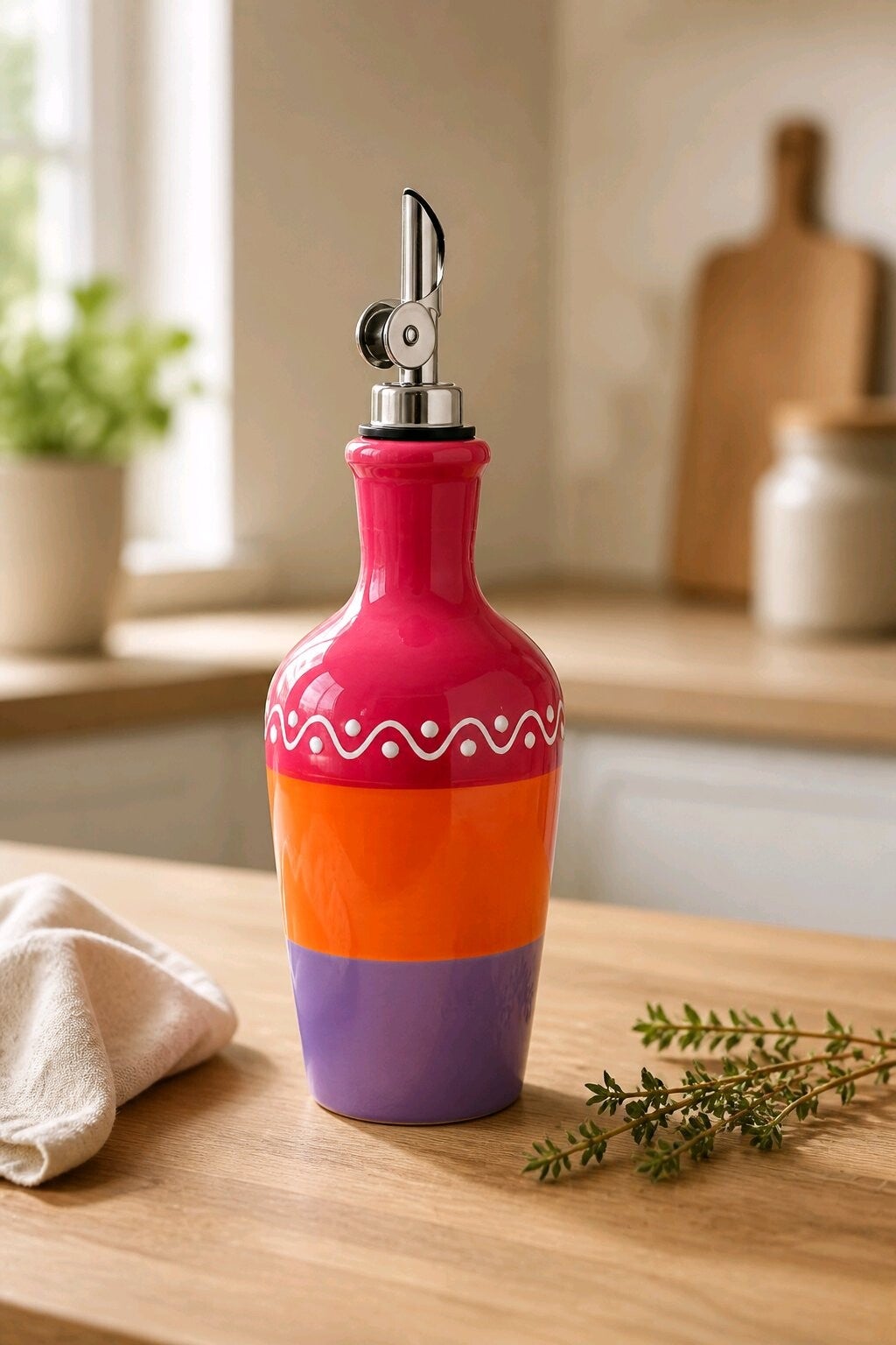 Oel-Flasche Olivenölspender 0.75l "Fuego"