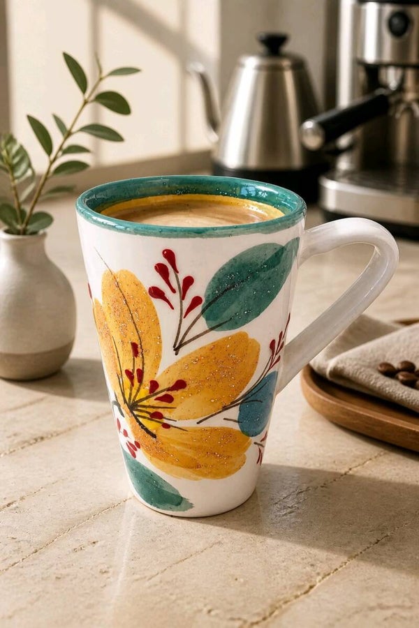 Tasse  0.5l Flores verde Pastel