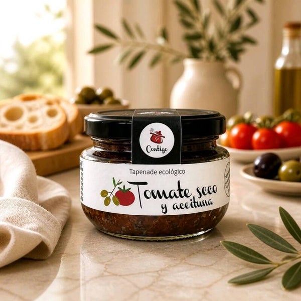 Salsa Tapenade Tomate & Oliven BIO, Contigo 120g