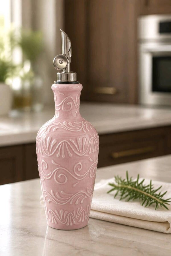 Oel-Flasche Olivenölspender 0.75l "Rosa"