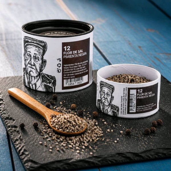 Salzflocken Biomaris Fleur de Sel & schwarzer Pfeffer