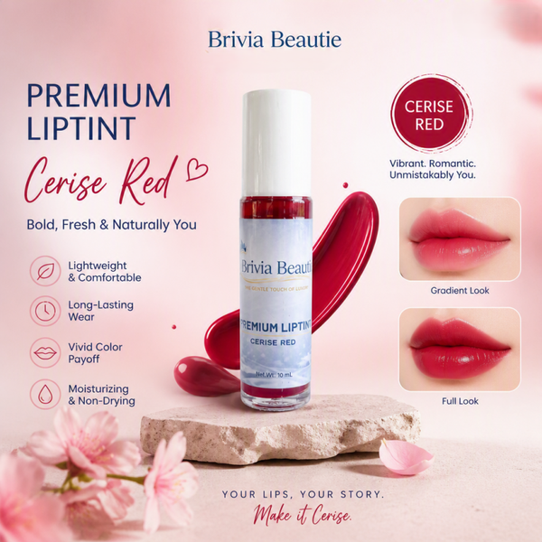 Brivia Beautie Premium Liptint - Cerise Red