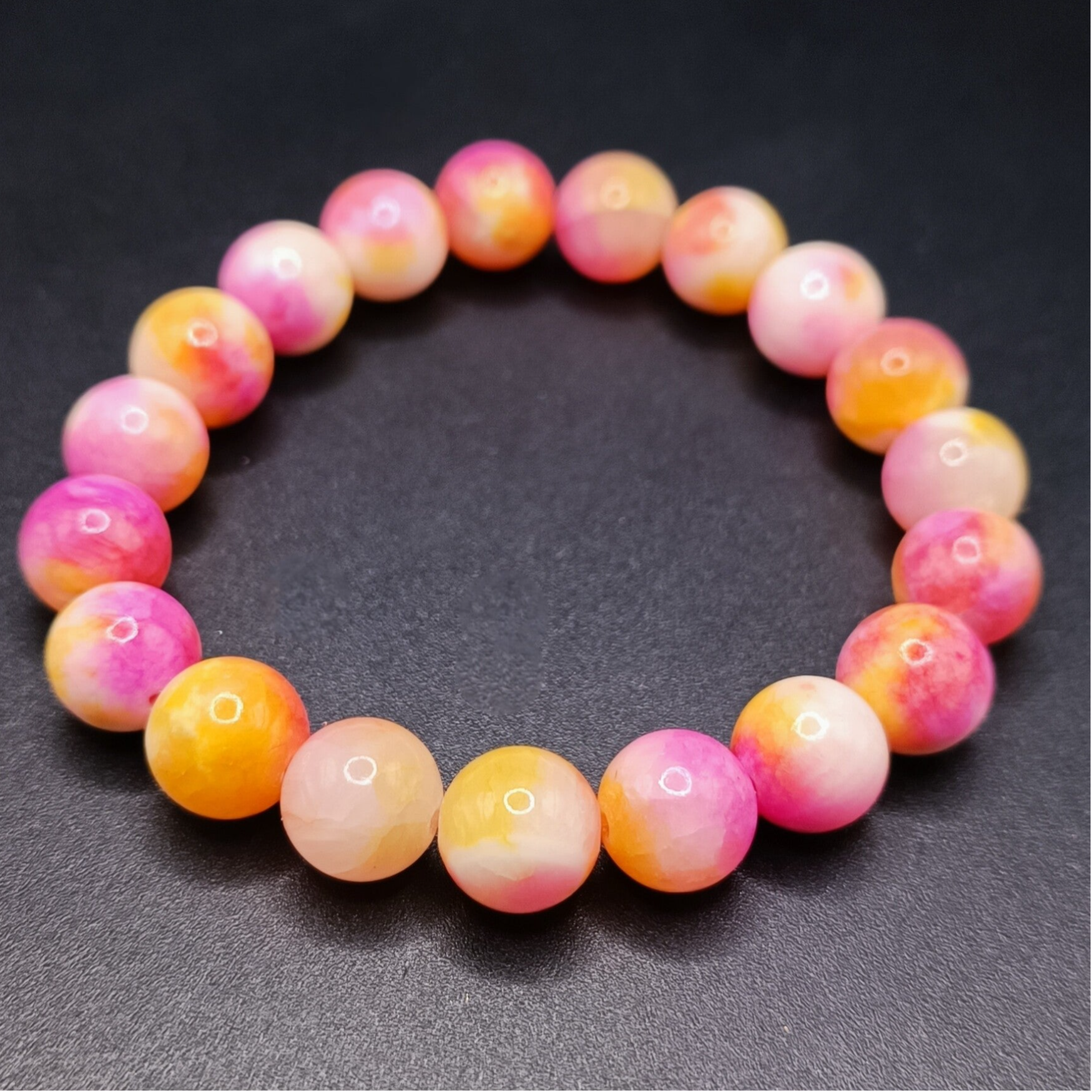 Bracelet elastique en Calcite Rose