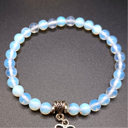 Bracelet elastique en Pierre de lune 6mm