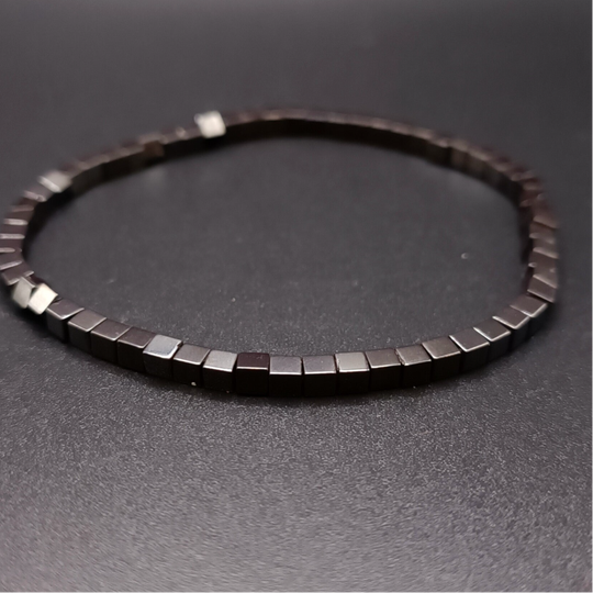 Bracelet elastique en Hematite