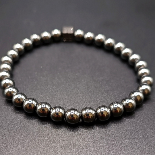 Bracelet elastique en Hematite