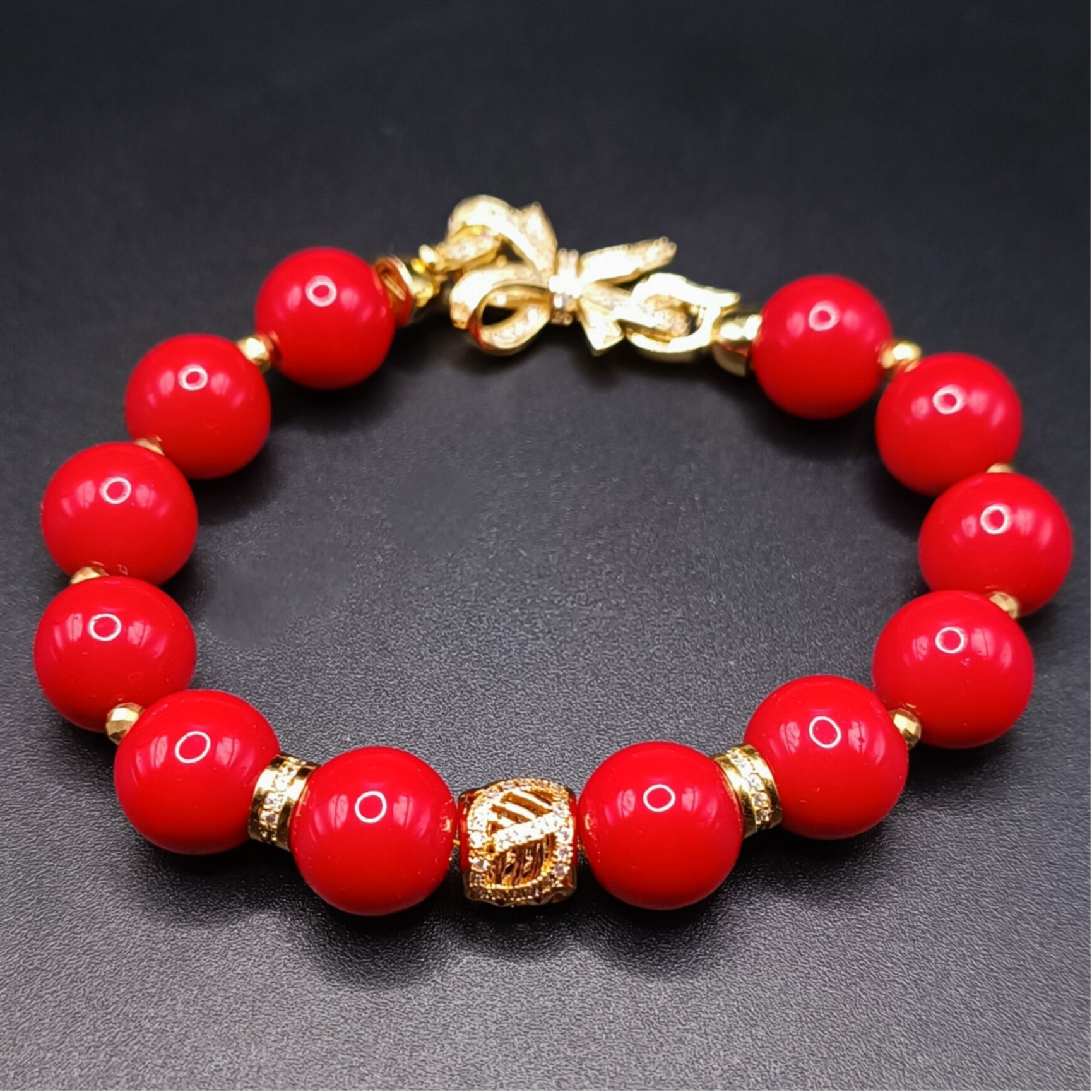 Bracelet en Corail avec fermoir Clapet