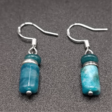Boucles d'oreilles  Crochets en Apatite