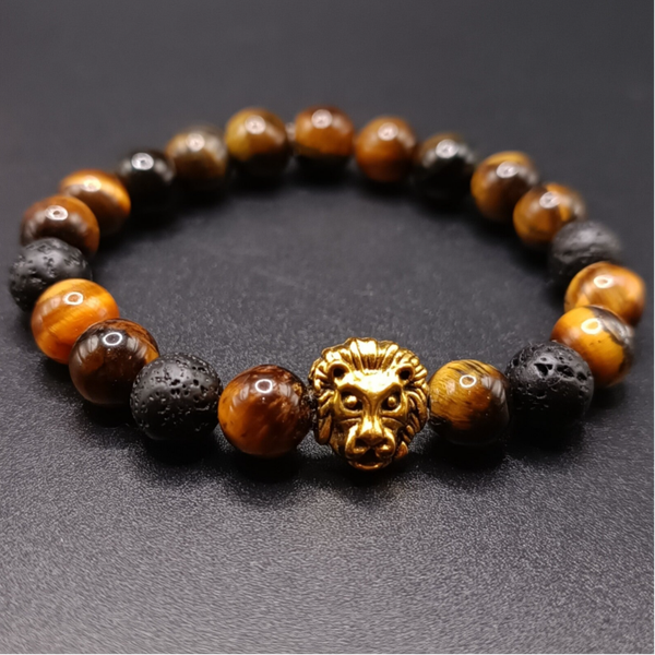 Bracelet elastique en Oeil de tigre
