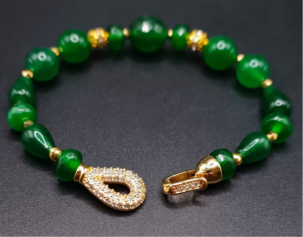 Bracelet Clapet en Jade Imperial
