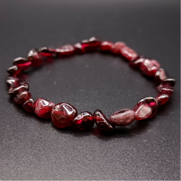 Bracelet elastique en Grenat