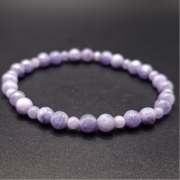 Bracelet elastique en Lépidolite