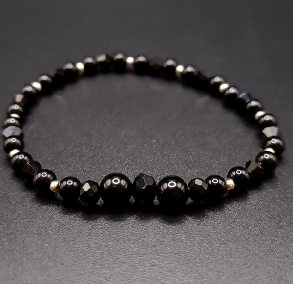 Bracelet elastique en Onyx