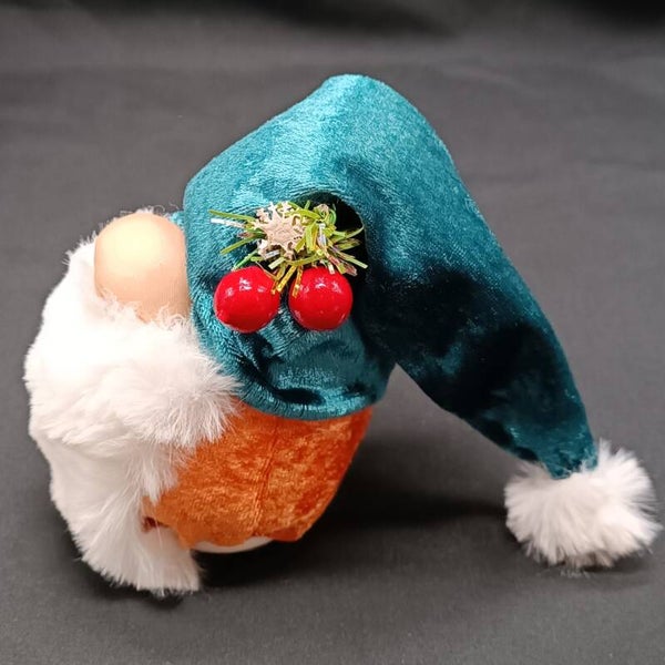Gnome de Noel - Petit Lutin de Noel Artisanal en velours