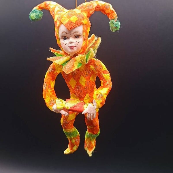 Arlequin - Figurine de Noel Artisanal