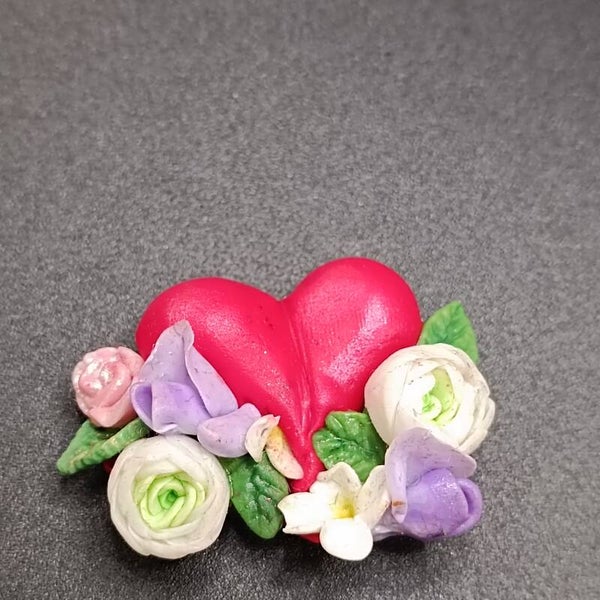 Petit Aimant de frigo Artisanal Coeur
