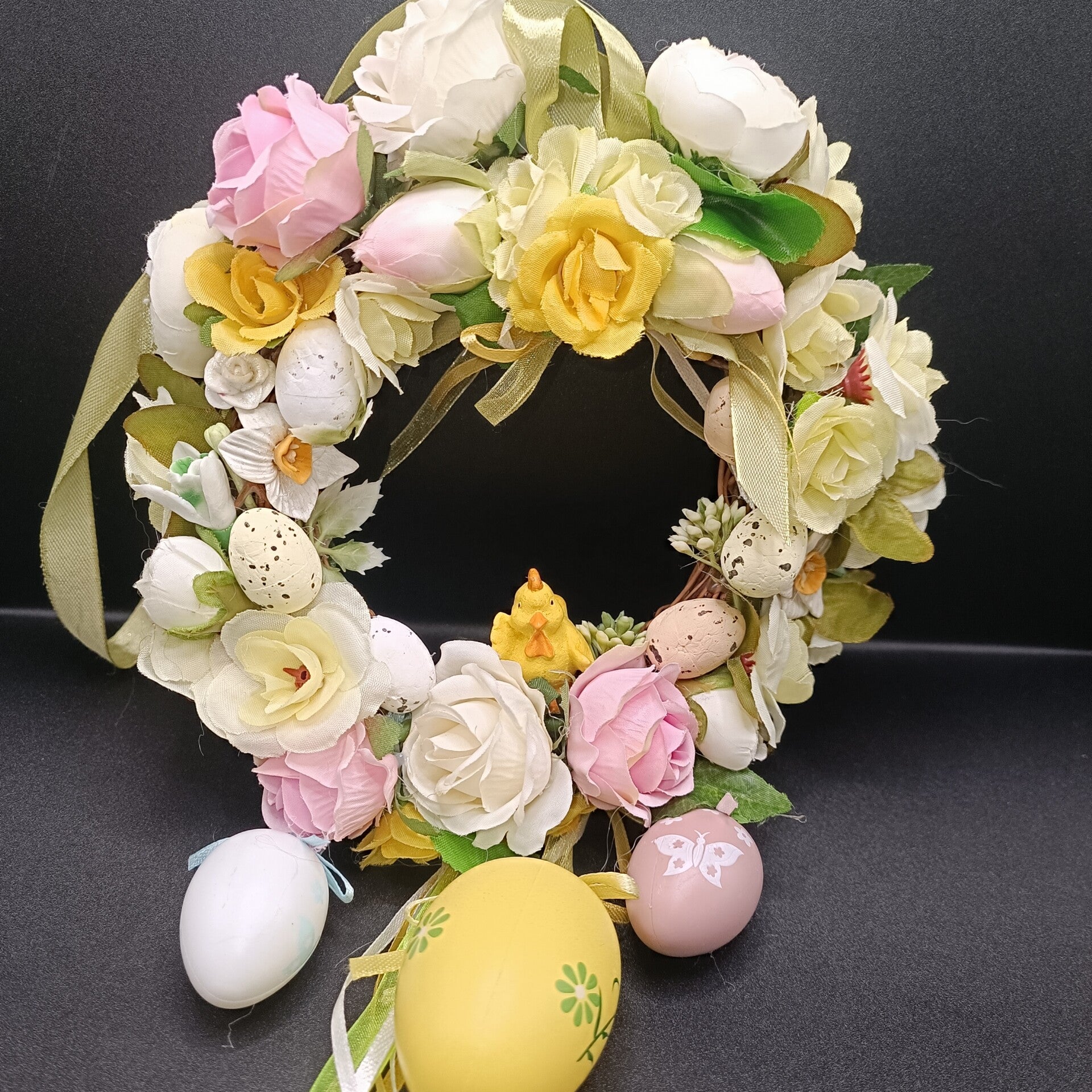 Couronne D'oeufs De Pâques - Printemps/ Décoration de porte d'entrée
