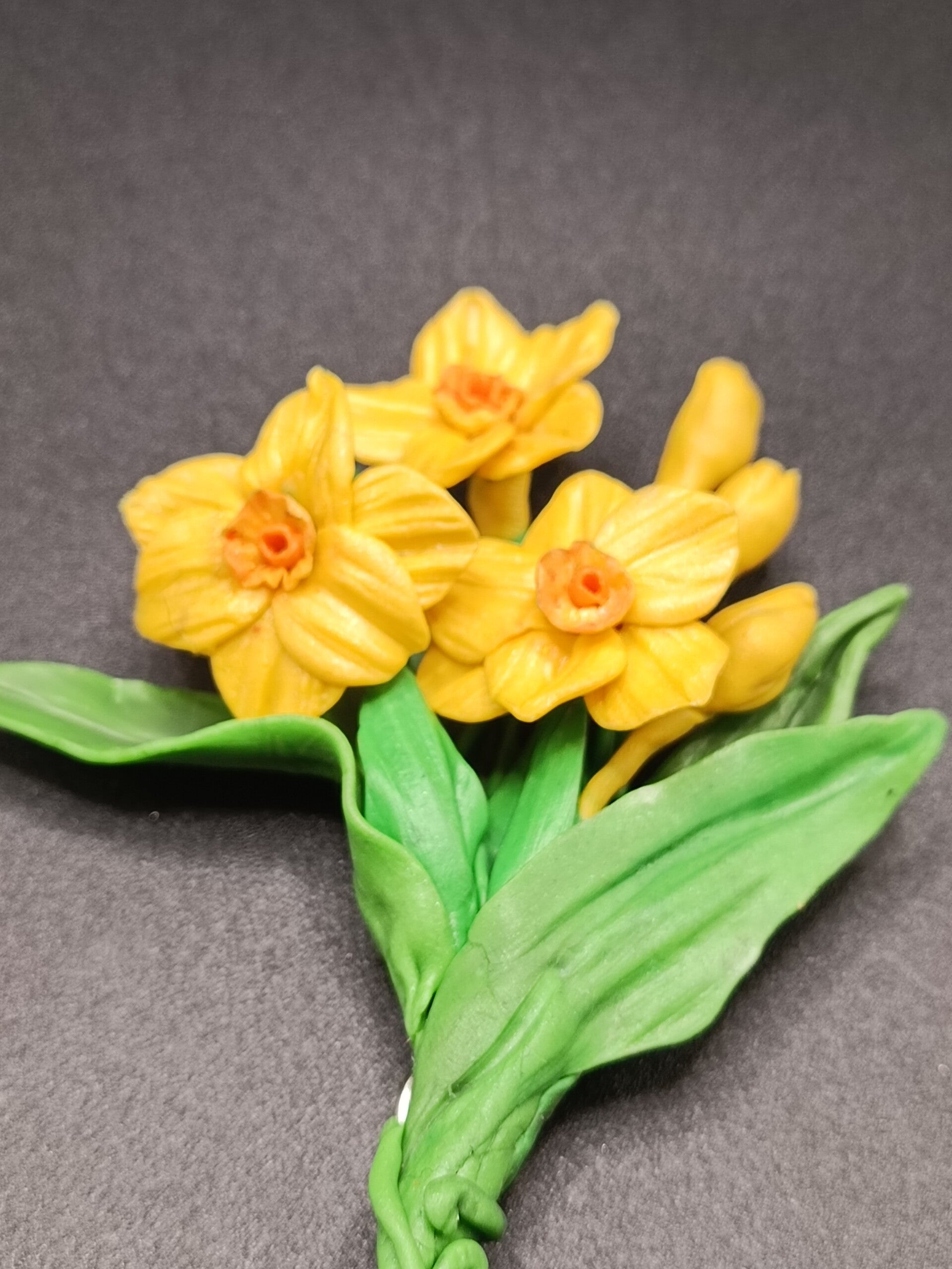 Petit Aimant de frigo Artisanal Narcisses