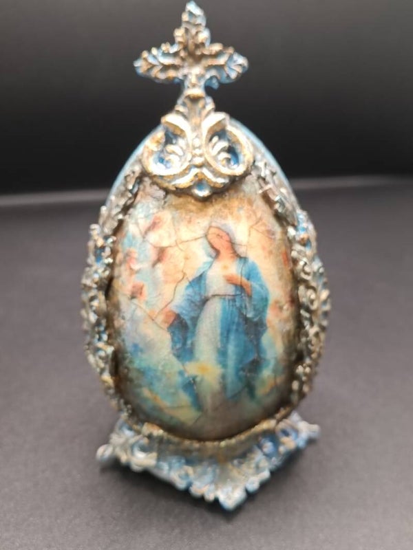 Baroque Oeuf De Pâques - Vintage Artisanal  Décoration de Pâques en découpage & moulages